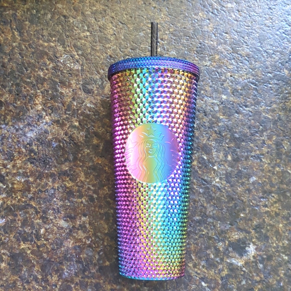 Starbucks oil slick studded tumbler